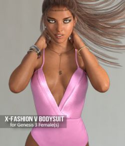 Fashion V-Bodysuit for Genesis 3 Females