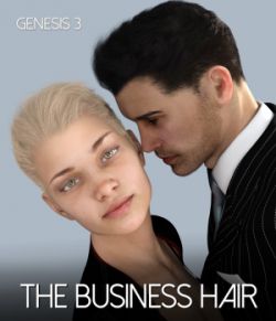 The Business Hair for Genesis 3 Male and Female