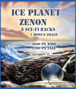 Ice Planet Zenon SF Backgrounds