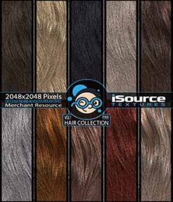 Hair Collection - Vol1 (PBR Textures) Merchant Resource