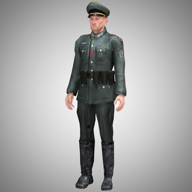 German Officer M4 for Poser | Clothing for Poser and Daz Studio