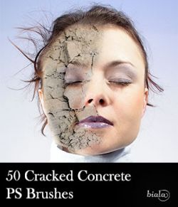 50 Cracked Concrete PS Brushes