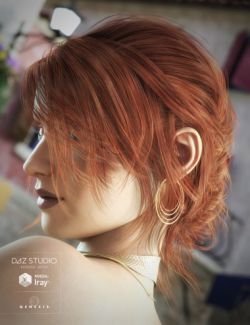 French Twist Hair for Genesis 3 Female(s)