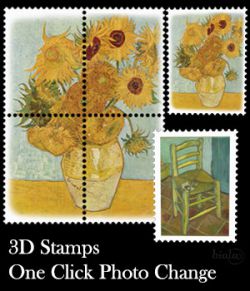 3D Stamps One Click Photo Change