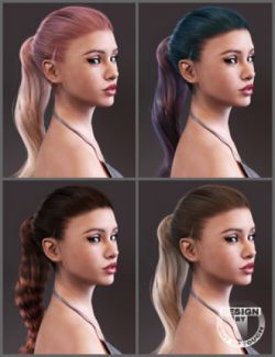 Sporty Ponytail Hair and OOT Hairblending 2.0 Texture XPansion