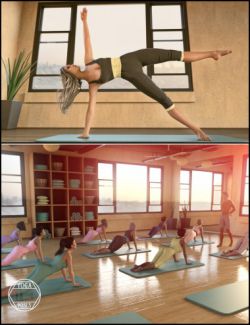 i13 Yoga Pose Collection for the Genesis 3 Female(s) and Genesis 3 Male(s)