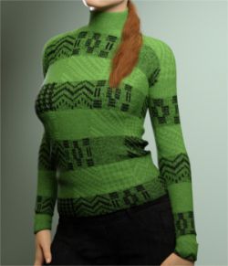 Warm Turtleneck for Genesis 3 Females