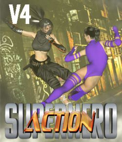 SuperHero Action for V4 Volume 1