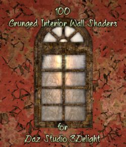 Grunged Interior Wall Shaders For Daz Studio 3Delight