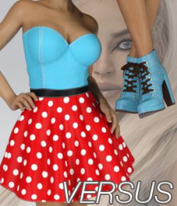 VERSUS- Fads Skater Dress & Ankle Boots Bundle