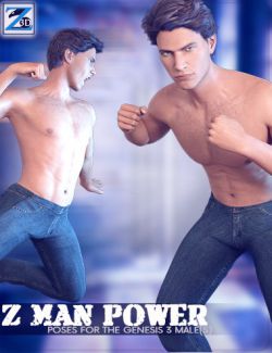 Z Man Power - Poses for the Genesis 3 Male(s)