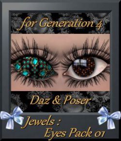 Jewels: Eyes Pack 01 for Daz and Poser