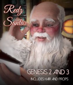 Redz Santa Claus For Genesis 3 and Genesis 2 Male