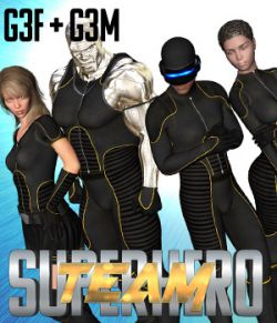 SuperHero Team for G3F & G3M Volume 1