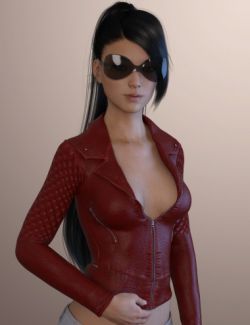 X-Fashion Leather Jacket for Genesis 3 Female(s)