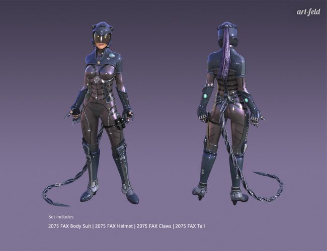 2075 Feral Assassin X for Genesis 3 Female(s)