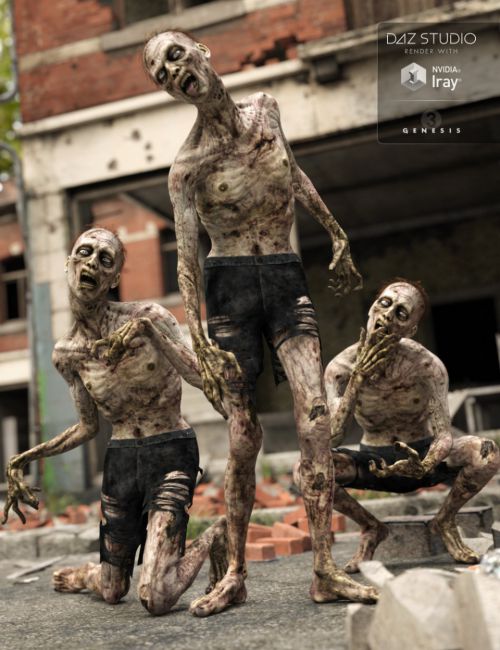 Capsces Living Dead Poses and Expressions for Markus Zombie