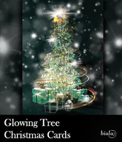 Glowing Tree Christmas Cards