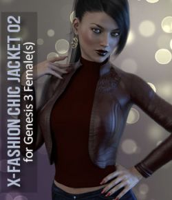 X-Fashion Chic Jacket for Genesis 3 Female(s)