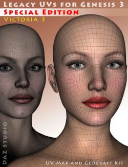 Legacy UVs for Genesis 3: Special Edition - Victoria 3