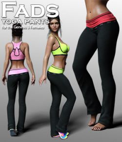 Fads Yoga Pants for Genesis 3 Female