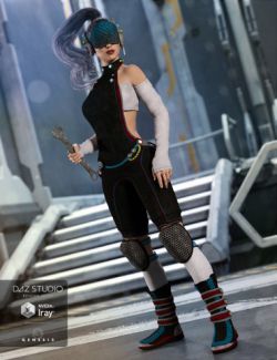 Sci-fi Saboteur Outfit for Genesis 3 Female(s)