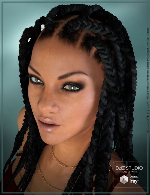 Touchable Box Braids | Hair for Poser and Daz Studio