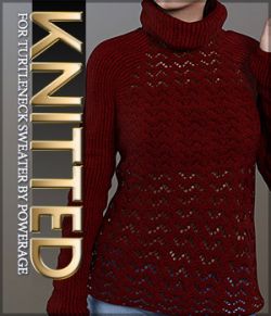 Knitted for Turtleneck Sweater