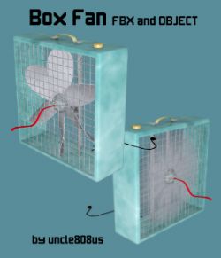 Box Fan FBX OBJ