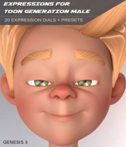 Expressions for Toon Generation 2 Male