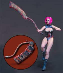 Slide3D Sinister Huntress Poses with Axe for Genesis 3 Females