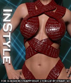 InStyle- X-Fashion Strappy Bodysuit 2 for Genesis 3 Females