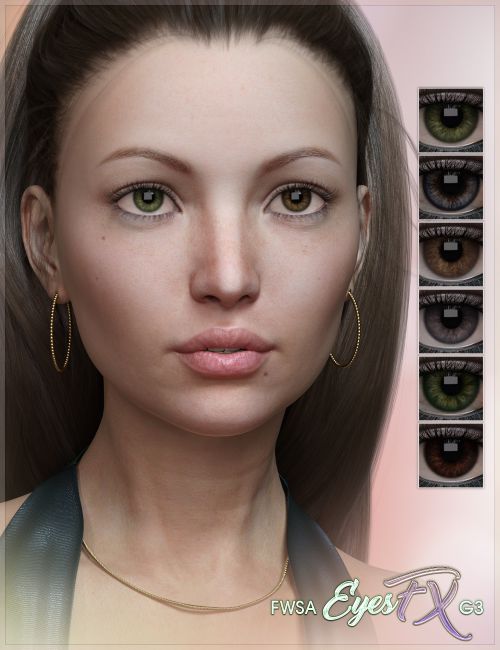 FWSA EyesFX for Genesis 3 | 3D Models for Poser and Daz Studio