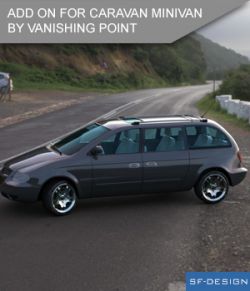 Add On for Caravan Minivan by VanishingPoint (Daz Studio)