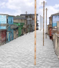 Shanty Town Buildings 2: Town Blocks (for DAZ Studio)