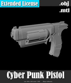 Cyber Punk Pistol- Extended License