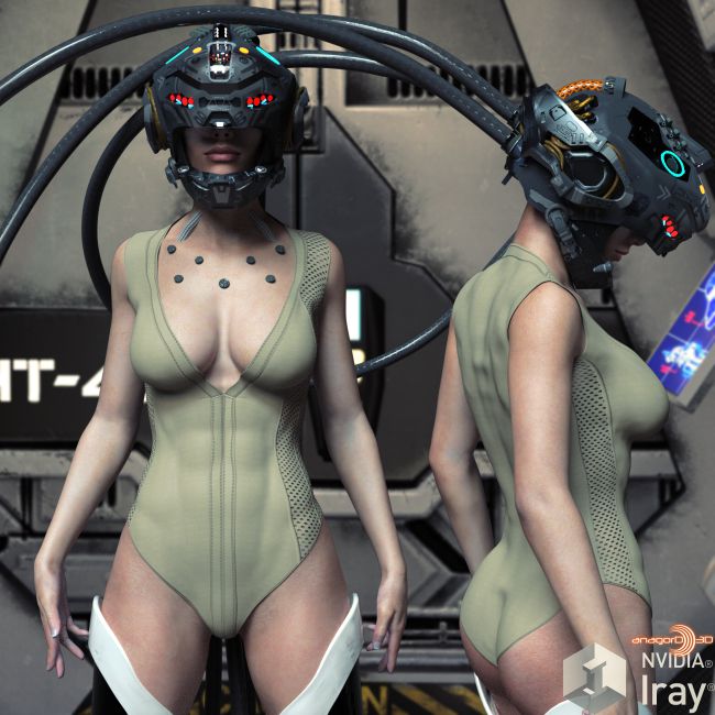 BLACKHAT:FUTURISTIC - Hyper Outfit for Genesis 3 Females