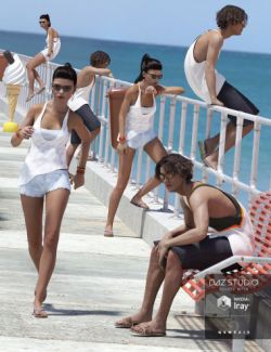 Beach Front Promenade Poses