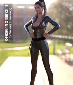 X-Fashion X Bodysuit for Genesis 3 Females