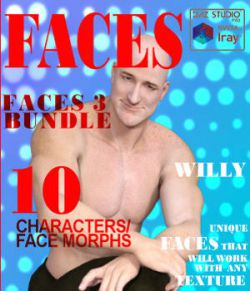 Faces 3 Bundle for Genesis, M5, G2M, M6, G3M and M7