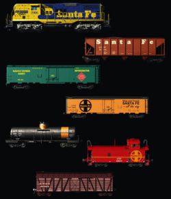 ATSF FREIGHT TRAIN - EXTENDED LICENSE