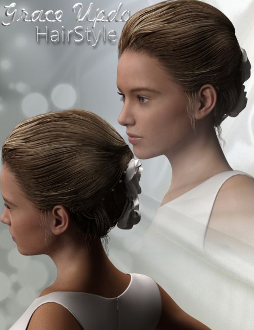 Click here to see preview images for "Grace Updo HairStyle for Genesis 3 Female(s)" Grace Updo HairStyle for Genesis 3 Female(s)
