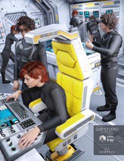 Sci-fi Cockpit Interior Poses