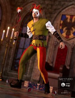 The Shadow Jester Outfit for Genesis 3 Male(s)