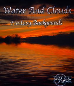 Prae-Water and Clouds Fantasy Backgrounds