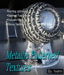 10 Patterned Metallic Textures with Texture Maps