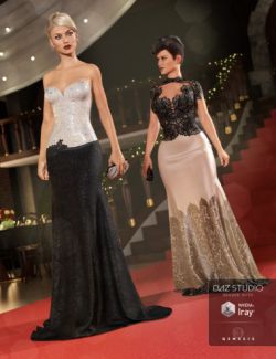 Vogue Evening Gown Textures