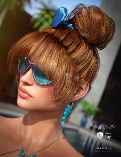 Summer Fun Hair for Genesis 3 Female(s)