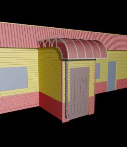 M3 Diner Style Building - Extended License