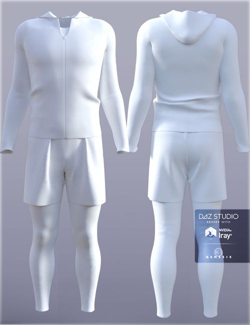 H&C Rash Guard Outfit for Genesis 3 Male | 3d Models for Daz Studio and ...